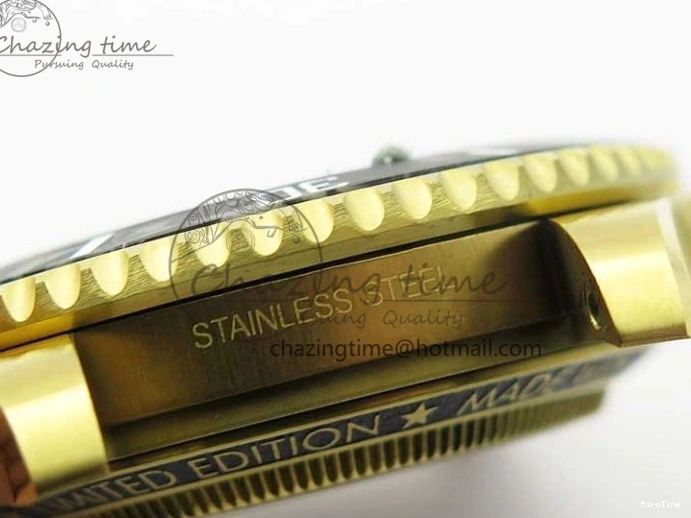 MiroTime 0214 Popular Andrea Pirlo Project Skeleton Submariner YG VRF Best Edition on YG Bracelet SA 2981